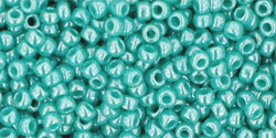 TOHO Round 11/0 Tube 5.5" : Opaque-Lustered Turquoise