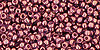 Round 11/0 : Gold-Lustered Amethyst