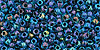 Round 11/0 : Inside-Color Aqua/Jet Lined