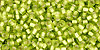 Round 11/0 : Silver-Lined Frosted Lime Green