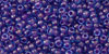 Round 11/0 : Inside-Color Aqua/Purple Lined