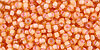 Round 11/0 : Inside-Color Lt Topaz/Peach Lined