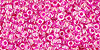 Round 11/0 : Inside-Color Crystal/Fuchsia Lined