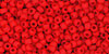 TOHO Round 11/0 Tube 2.5" : Opaque-Frosted Cherry