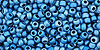 TOHO Round 11/0 Tube 2.5" : Higher-Metallic Frosted Mediterranean Blue