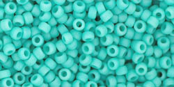 TOHO Round 11/0 Tube 5.5" : Opaque-Frosted Turquoise