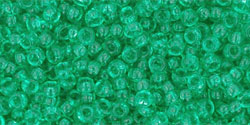 TOHO Round 11/0 Tube 5.5" : Transparent Beach Glass Green