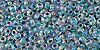 TOHO Round 11/0 Tube 2.5" : Inside-Color Rainbow Crystal/Capri-Lined