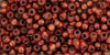 TOHO Round 11/0 Tube 2.5" : PermaFinish - Silver-Lined Milky Pomegranate