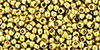 TOHO Round 11/0 Tube 2.5" : PermaFinish - Galvanized Yellow Gold