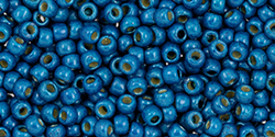TOHO Round 11/0 : PermaFinish - Matte Galvanized Turkish Blue