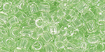 TOHO Round 11/0 Tube 2.5" : RE-Glass - Transparent Green