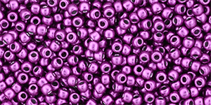 TOHO Round 11/0 Tube 2.5" : HYBRID ColorTrends: Metallic - Pink Yarrow