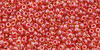 TOHO Round 15/0 : Inside-Color Lt Topaz/Pomegranate-Lined