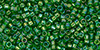 TOHO Treasure #1 Tube 2.5" : Transparent Grass Green Rainbow