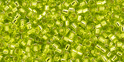 TOHO Treasure #1 Transparent Silver-Lined Lime Green
