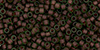 TOHO Treasure #1 Tube 2.5" : Frosted Fuchsia-Lined Peridot
