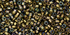TOHO Treasure #1 Tube 2.5" : Gold-Lined Black Diamond Luster