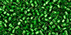 TOHO Treasure #1 Tube 2.5" : Transparent Silver-Lined Grass Green