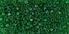 TOHO Treasure #1 Tube 2.5" : Dark Emerald-Lined Emerald