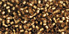 TOHO Treasure #1 Tube 2.5" : Frosted Gold-Lined Black Diamond Rainbow