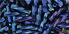 TOHO Twisted Bugle #3 Tube 2.5" : Metallic Nebula