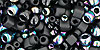 TOHO Multi-Shape/Color Mix Tube 5.5" : Borakku- Black Mix