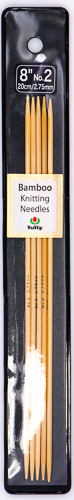 Tulip - 8" (20cm) Bamboo Knitting Needles (5 pcs) : Size 2 (2.75mm)