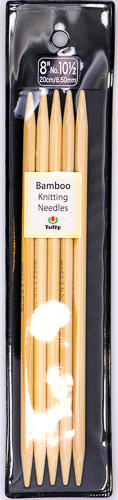 Tulip - 8" (20cm) Bamboo Knitting Needles (5 pcs) : Size 10 1/2 (6.50mm)