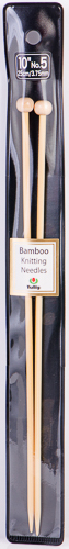 Tulip - 10" (25cm) Bamboo Knitting Needles (5 pcs) : Size 5 (3.75mm)