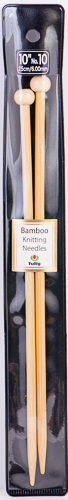 Tulip - 10" (25cm) Bamboo Knitting Needles (5 pcs) : Size 10 (6.00mm)