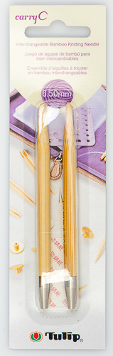 Tulip - CarryC Interchangeable Bamboo Knitting Needles (2 pcs) : Size 10 1/2 (6.50mm)