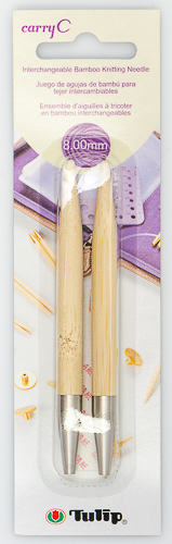 Tulip - CarryC Interchangeable Bamboo Knitting Needles (2 pcs) : Size 11 (8.00mm)