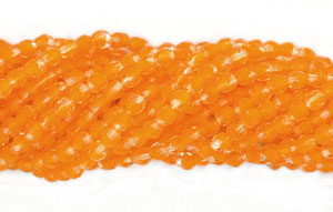3mm Fire Polished - HurriCane - Tangerine