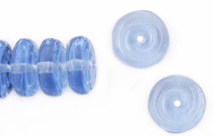 Spiral Rondelle 11/5mm : Country Blue