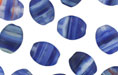 Loose Flattened Ovals 9/7mm : HurriCane Glass - Matte Ultramarine