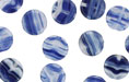 Loose Dime Bead 8mm : HurriCane Glass - Dark Ultarmarine