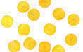 Loose Round 6mm : HurriCane Glass - Yellow Hibiscus
