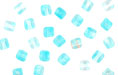 Loose Cube Beads 4/4mm : HurriCane Glass AquaMarine