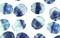 Loose Flattened Ovals 9/7mm : HurriCane Glass - Midnight Crystal