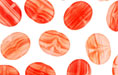Loose Wide Flattened Ovals 10/12mm : HurriCane Glass - Winter Lava