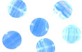 Loose Dime Bead 8mm : HurriCane Glass Foggy Ocean