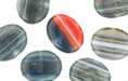 Loose Beveled 10/9mm : HurriCane Glass - Foggy Dusk