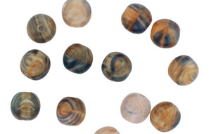Loose Round 6mm : HurriCane Glass - Vintage Marble