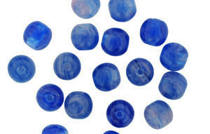Loose Round 6mm : HurriCane Glass - Bachelor Buttons
