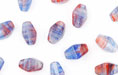 Loose Bicone 9/7mm : HurriCane Glass - Dakota Plaid