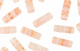 Loose Rectangle Tubes 15/5mm : HurriCane Glass -  Apricot Ice