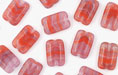 Loose Flat Rectangle 12/8mm : HurriCane Glass - Aster