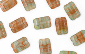 Loose Rectangles 12/8mm : HurriCane Glass - Marshlands