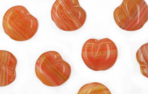 Loose Flat Fruit 11/12mm : HurriCane Glass - Apricot Puree